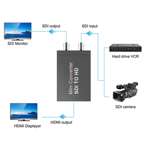 1080p Hdmi a Sdi y Sdi a Hdmi Mini 3G Video Micro convertidor adaptador con detección automática de formato de audio de alimentación para cámara - Product Image 5