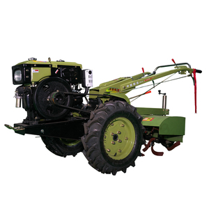 <strong>Hand</strong> Ploughing <strong>Cultivator</strong> Machine diesel Engines 20hp Power 2 Wheel Tiller Manual Walking <strong>Tractor</strong> - Product Image 1
