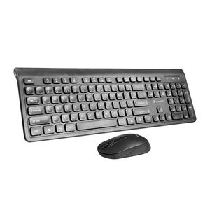 Combo de teclado y ratón inalámbrico de 2,4G, diseño ergonómico cómodo, 104 teclas, certificado ROHS para uso en escritorio, Stock, G