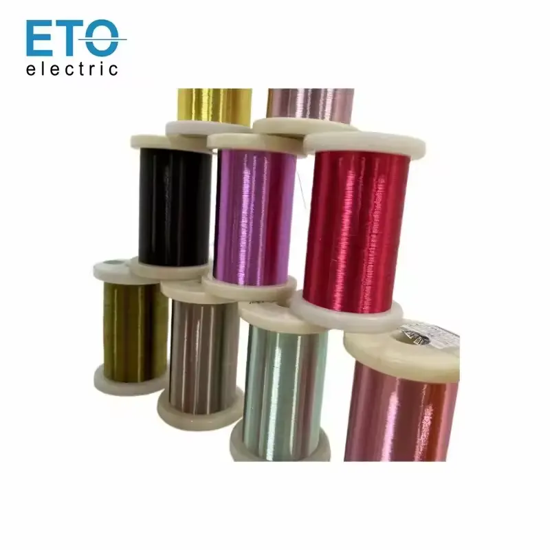 Fio de alumínio 43awg esmalte liso para equipamentos de teste antigos, fio de cobre super esmaltado