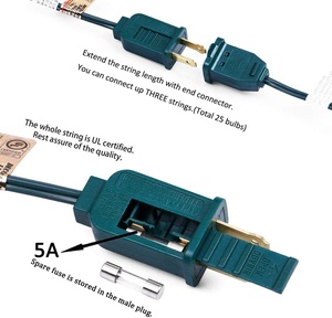 <strong>C</strong> type Festival <strong>String</strong> Light With Dorecation Gutter Clip Or Stake Lighting <strong>String</strong> with Fused Plug - Product Image 6