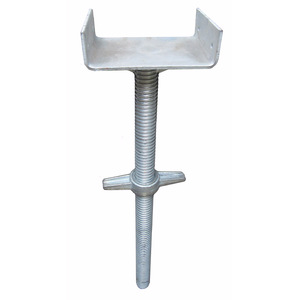 镀锌脚手架系统用可调脚手架u型头基座千斤顶支架 - Product Image 3