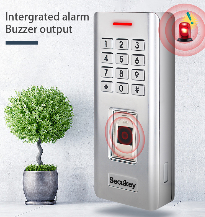 SF5 Standalone impermeabile IP66 custodia in metallo biometrico codice di accesso al controllo del tempo presenza porta sistema di controllo di accesso