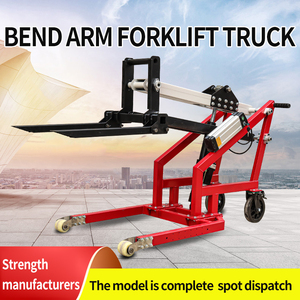 Portable Electric Hydraulic Forklift Curved <strong>Arm</strong> <strong>Loading</strong> and Unloading Truck Small Lifting <strong>Manual</strong> Stacking and Handling Truck - Product Image 4