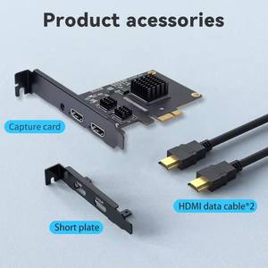 ثنائي HDMI P 60Hz PCIE بطاقة فيديو عالية الدقة وحدة تحكم خلط ألعاب التقاط بث لـ OBS Xbox - Product Image 6
