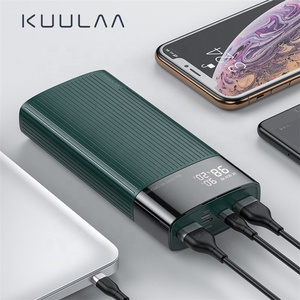 [Estoque] Alta Capacidade 20000mah Bateria Externa PD + QC 3.0 Carregamento Rápido Powerbank <span class=keywords><strong>Digital</strong></span> <span class=keywords><strong>Display</strong></span> Power Bank 20000mah