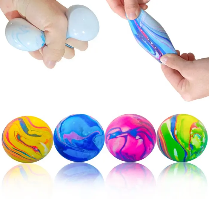 OEM ODM özel Anti stres giderici yumuşak TPR boncuk sıkı Vent Mesh stres yumuşacık topu sıkma topu stres oyuncakları çocuklar için