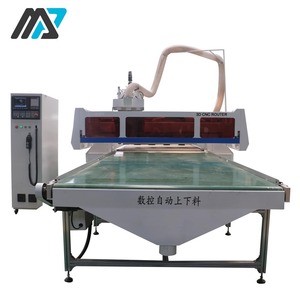 Máquina CNC de anidamiento Cambio automático de herramientas Código G Fusion360 Fabricación de muebles de madera CNC Router Siemens Syntec 9KW - Product Image 2