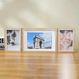 Creative Folding Wooden Picture <strong>Frame</strong> <strong>6</strong>-inch 7-inch Triple Combination for Wedding Photos and Studio Mounting