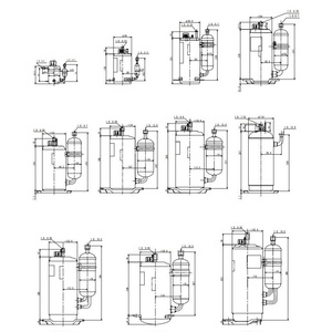 Vận chuyển nhanh cho máy nén nhiệt bơm nhiệt DC Inverter làm nóng P Brand <span class=keywords><strong>Matsushita</strong></span> H160D5RZAAC2 H220D5RZAAC2 H220 H160 R410A - Product Image 6
