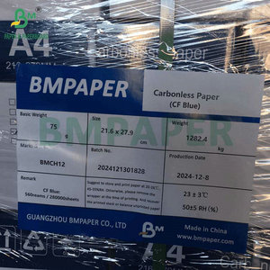 75GSM Digital NCR Carbonless Copy <strong>Paper</strong> Sheet <strong>CB</strong> CFB <strong>CF</strong> With Black Image - Product Image 6