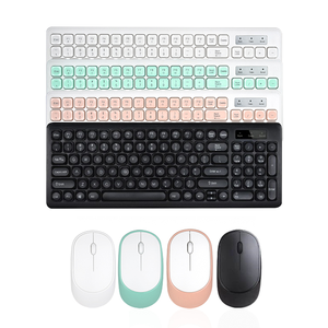 Juego de teclado y ratón inalámbricos para PC de 98 teclas USB silencioso ergonómico 2,4g teclado para juegos combos de ratón para PC