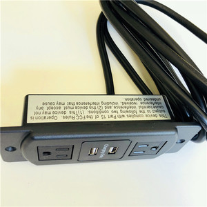 FCC/ETL 认证美式嵌入式电源插头电源插座带 2 个 TR 插座和 2 个分离 USB - Product Image 4