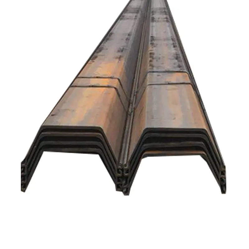 Chinese supplier Sheet pile type 2 sheetpile steel profile u with low price hot rolled steel