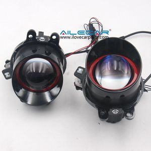 Kolay kurulum yüksek yoğunluklu Spot Toyota kırmızı renk halka düz çizgi için ışık araba Led sis lambası Retroft Projictor - Product Image 5