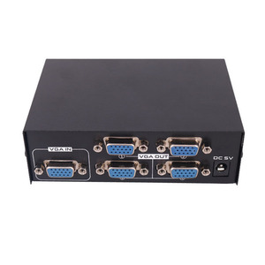 Distribuidor de caja divisora VGA de 4 puertos, 1 entrada, 4 salidas, Selector de 1 a 4 para LCD, PC, Monitor de TV compatible con 1920x1440 Bandwi - Product Image 5