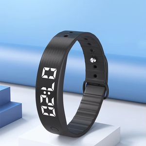 최고의 품질 디지털 Led 시계 화면없는 손목 시계 시간/날짜 표시 맞춤형 팔찌 3D 보수계 남성용 스포츠 시계 - Product Image 1