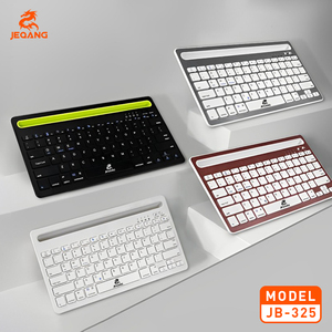 Jeqang Teclado BT de doble canal con soporte, ranura para tarjeta de operación óptica ergonómica, compatible con computadoras portátiles de oficina, 1, 2, 1, 2, 1, 2 - Product Image 3