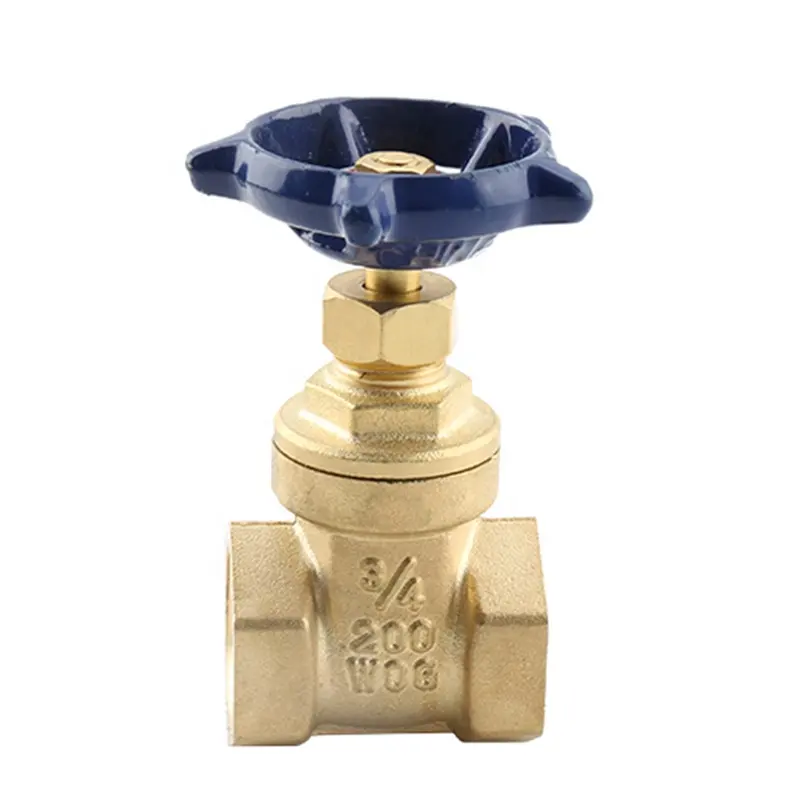 BWVA a réussi le test NSF Température normale NPT BSP 3/4 "Vanne à vanne en laiton en cuivre pour eau de 4 pouces