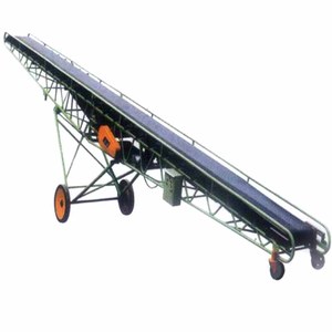 Máquina transportadora de cinta de carga y descarga de camiones de velocidad y altura ajustables