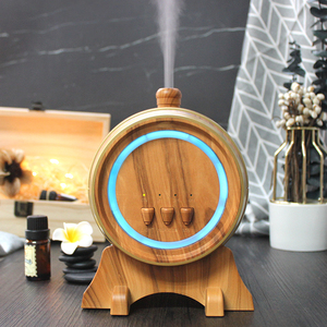 Directo de fábrica nuevo 350ML barril máquina de aromaterapia hogar ultrasónico colorido humidificador de luz nocturna - Product Image 4