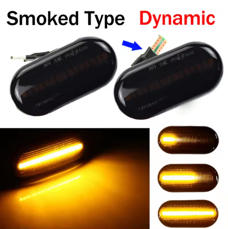 Dynamic Amber Smoke Lens