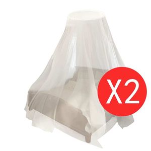W2B Single Bed <strong>Net</strong> Set 2pcs Foldable Mosquito Repellent <strong>Net</strong> 1' 10&quot; X 10' 8&quot; X 7' 6&quot; <strong>Round</strong> for Outdoor Use Door for Summer - Product Image 1
