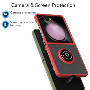 Ultra-ince saydam TPU telefon Samsung kılıfı Z Flip 7 lüks halka buzlanma özel zanaat ve artı modeli ile arka kapak kabuk - Product Image 3