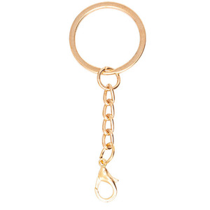 YS 200 Pcs/Lot Metal Key Rings Key Chains With Lobster Clasps Gold Color Tone Split Rings KeyChains <strong>Match</strong> DIY Making Accessories - Product Image 3