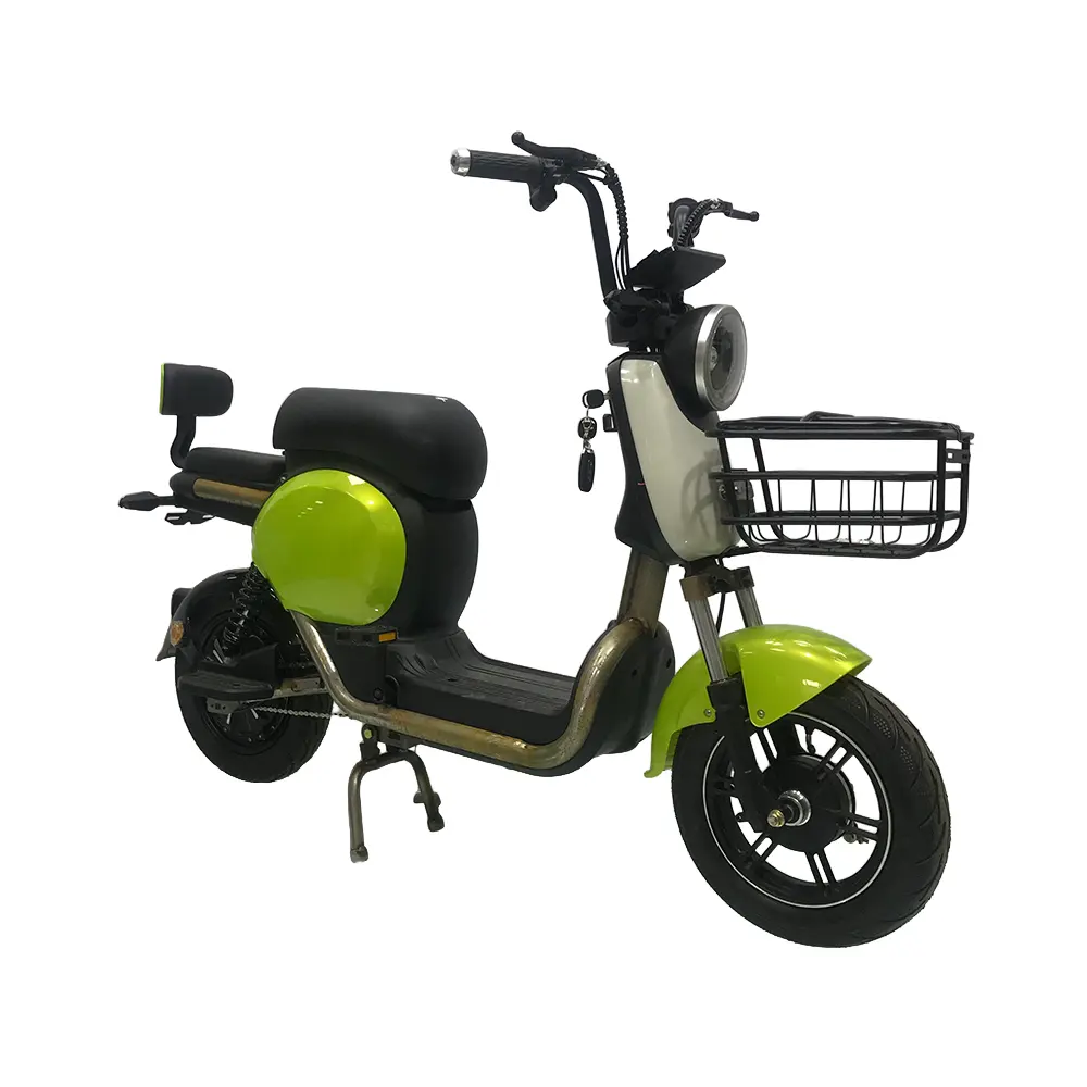 دراجة كهربائية للترفيه الحضري سكوتر دراجة كهربائية من الفولاذ بشعار مخصص محور المحور الخلفي 48V بطارية أسيد الرصاص دراجة كهربائية
