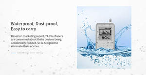 Registrador de datos de temperatura Bluetooth sensor de temperatura y humedad de la cadena de frío