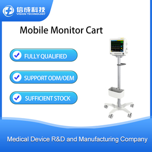 Xách tay Vital Signs Monitor Xe đẩy đa Thông số bệnh nhân Thiết bị giám sát thiết kế công nghiệp kim loại giỏ cho bệnh viện sử dụng - Product Image 3