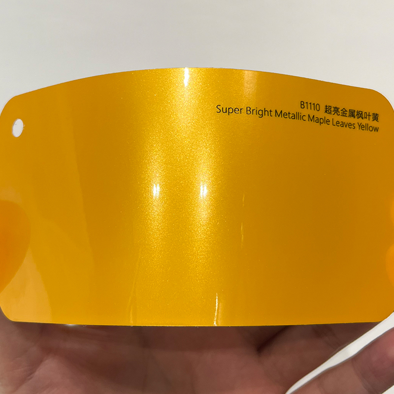 Jaune feuille d'érable métallique super brillant