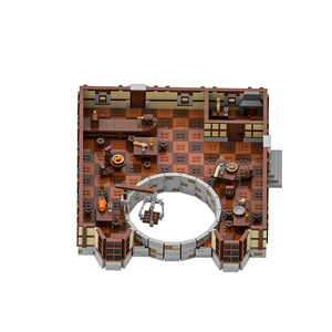 建物ブロックセットFunbuildクリエイティブボードゲームレンガおもちゃMOC-202603あくびポータル中世の城モデル