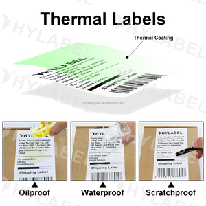 Custom Waterproof 4x2 Inch Direct Thermal Label Adhesive Paper Waybill <strong>Sticker</strong> 4x2 Shipping Thermal Barcode Label <strong>Sticker</strong> - Product Image 4
