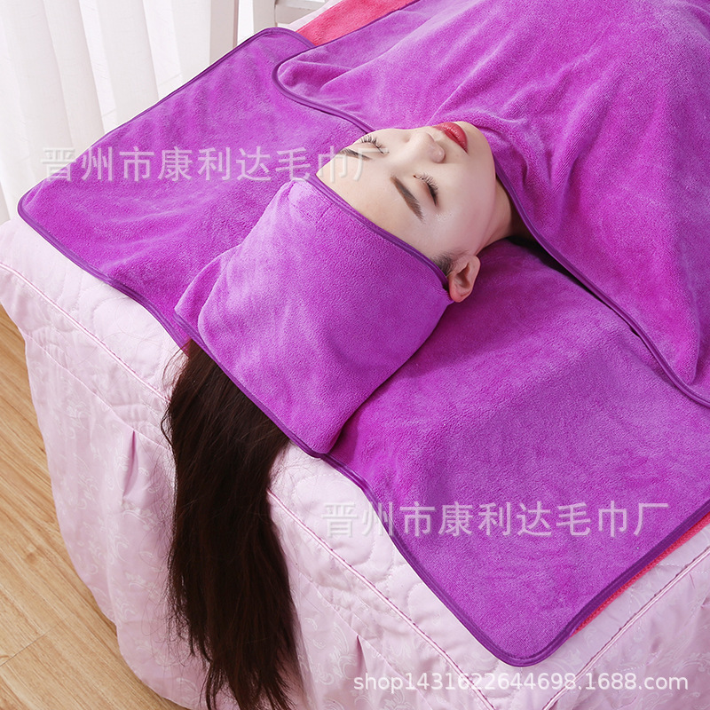 Ensemble trois pièces en soie violet moyen