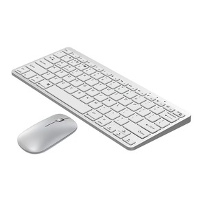 Juego ergonómico de teclado y ratón inalámbricos de 78 teclas de alta calidad con batería de larga duración para múltiples dispositivos-Oficina de Venta caliente