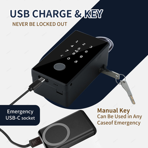 TTlock duvara monte taşınabilir büyük kapasiteli Keybox güvenlik kilidi güvenli dijital kod App kontrol araba dış için akıllı anahtar kutu - Product Image 5