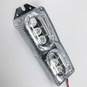 Araba ve motosiklet evrensel modifikasyon 12V flaş uyarı led'i ışık 6 Lens dekorasyon sol ve sağ çift yanıp sönen ışıklar - Product Image 6