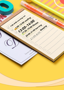 Todo Notepad griglia per studenti taccuino orizzontale piano giornaliero questa settimana orologio con un Notebook - Product Image 5