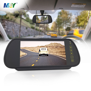 MCY 2CH 4Pin Video <strong>Input</strong> 7&quot; Hd Rear View Parking Mirror Monitor for Reverse Car Backup Camera - Product Image 1