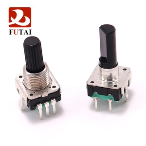 Rotativo da 360 gradi Encoder EC12 RE12 Audio di Codifica Encoder 5Pin 24 Posizione Con Interruttore A Pulsante Lunghezza Del Manico 15MM - Product Image 2