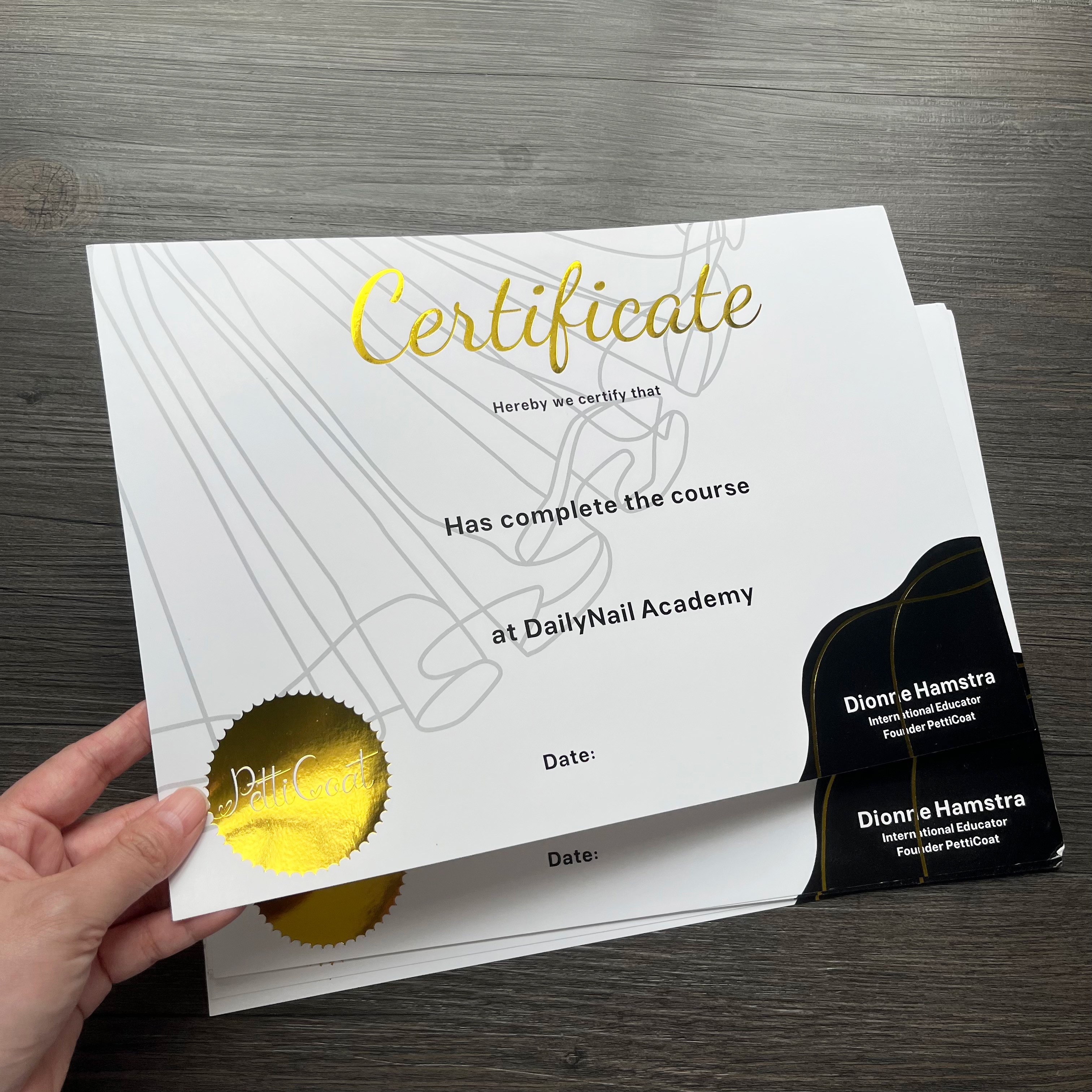 certification card