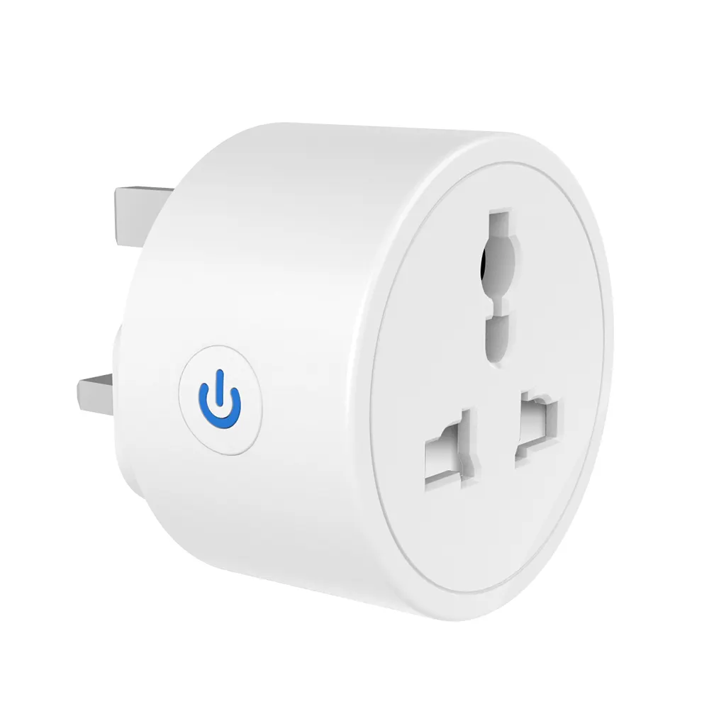 Tuya WiFi Smart Travel Adapter Universal Sokcet 3pin UK Universal Converter Electrical Power Monitoring Google Home Alexa