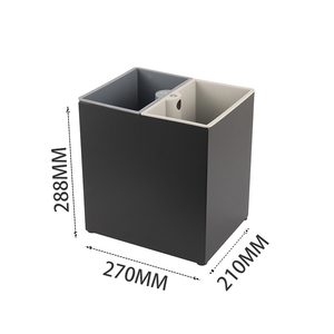 Cubo de Basura Rectangular de 2 Compartimentos Clasificado, Cubo de Basura de Clasificación Seco y Húmedo de Plástico, Cubo de Basura de Clasificación de Cocina, Habitación
