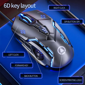 Original G5 Wired Mouse Hintergrund beleuchtung Hohe Empfindlichkeit 6 Tasten Makro programmierung Gaming Mechanische Maus Für Spiel Computer Tablet PC - Product Image 6