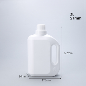 0.5L 1L 2L beyaz büyük kapasiteli çamaşır sıvı plastik şişe ambalajlama boş HDPE temizleyici temizleyici yumuşatıcı şişe - Product Image 6