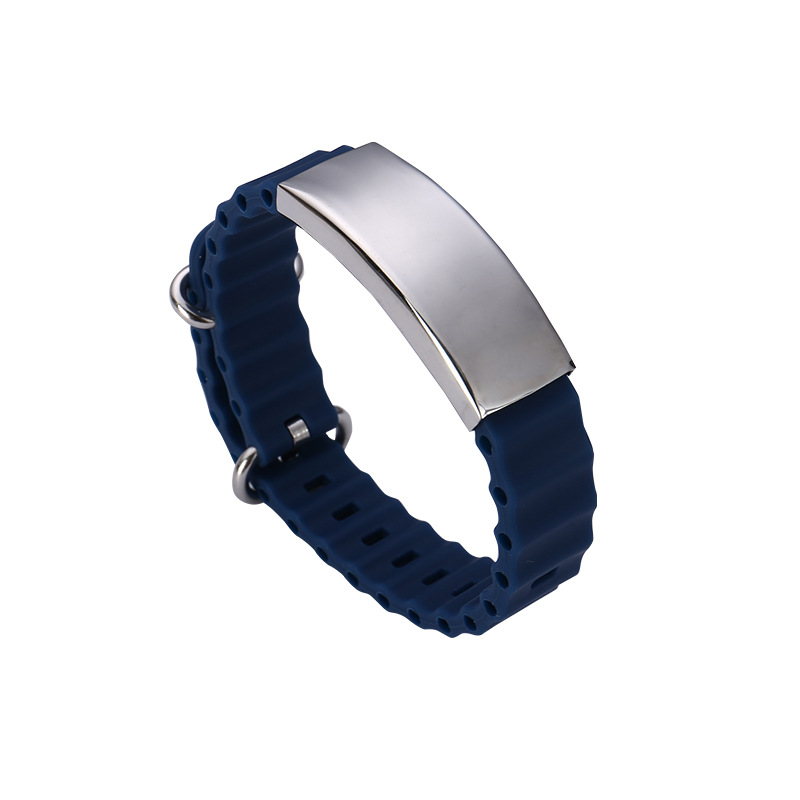 Acier et bleu foncé