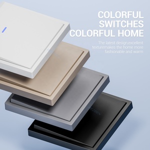 LEDインジケーター付き中国電気安全スイッチビッグボードPCパネルスイッチモダン1ギャングスイッチ - Product Image 2