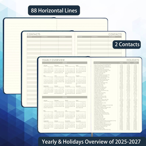 <span class=keywords><strong>2025</strong></span> tùy chỉnh kích thước Tạp Chí máy tính xách tay hàng tuần hàng tháng kế hoạch bền Bìa Cứng Giả Da PU bơm lại cho du lịch sử dụng cá nhân - Product Image 5